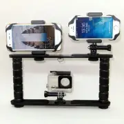 Dual Arm Scuba Diving Dive Bracket Action Camera Stabilizer Mount forGopro Hero