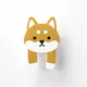 日本 TOYO CASE 無痕壁貼折手手掛勾附口袋/ 03 Shiba Dog