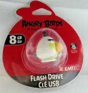 Emtec Angry Birds 8 GB USB Flash Drive, NEW