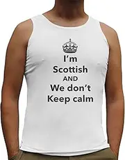 [Nutees] I'm Scottish and We Don't Keep Calm, Scotland Mens Tank Top Vest