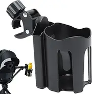 Cup Holder for Bike Handlebars,Baby Stroller Parent Cup Holders - Non-Slip Quick-Release Bracket for Boating Trips Workplace Desk Bedside Hospital Beds Car ATV
