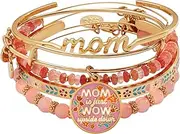 [Alex and Ani] Mother's Day Floral Set of 5, One Size, Brass, no gemstone