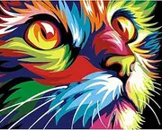 DIY Paint by Numbers for Adults Adults & Kids & Beginner,Oil Painting Draw On 16 x 20 inch Canvas Number Kits with Paintbrushes &Acrylic Pigment- Animals (0136)