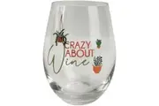 Stemless Wine Glass Crazy About Wine by Urban Products UP116019