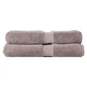 2pc Canningvale Royal Splendour Bath Sheet Set Storm Grey Home/Bathroom Decor
