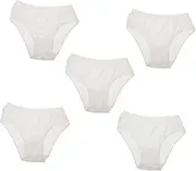 [SUPVOX] Disposable Panties Ladies Female Supply Women Cotton Panty Cotton Underwear for Women Panty for Women Seamless Undies for Women Plus Briefs Women Accessory Pure Cotton White