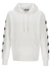 [Golden Goose] Golden Goose-Alighiero Felpe Bianco/Nero-Uomo XXL White/Black