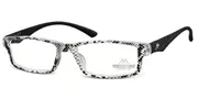 Square Full Rim Plastic Women’s Glasses White, Size +1.00 - Lenses Included - Private Health Rebate - Blue Light Block Available - SmartBuy Readers