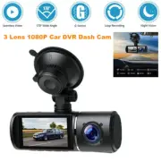 3 Lens HD Car DVR Dash Cam Front/Rear/Inside Video Recorder with Camera G-sensor (for: Daihatsu)