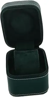 Veemoon Box Compact Zipper Watch Storage Case Lightweight PU Jewelry Box for Men Travel Friendly Design Watches From Scratches Elegant and Durable Organizer for Business Use