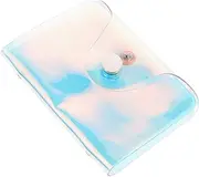 [LIFKOME] Hologram Holder Transparent Credit Card Holder for Women Theft Bag Badge Credit Card Holders Credit Card Case Makeup Case Large Drawstring Festival Tote Organizer Clear Dividers