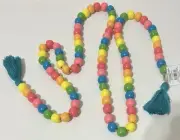 NEW Hobby Lobby Pastel Wood Bead Garland 6ft.