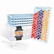 Round Ice Cube Tray with Lid and Bin – Creates 416 Ice Balls (0.60 Inch Size)...