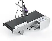 [BESHENG] JS740 Inkjet Coding Machine with Mini Conveyor Belt, Automatic Online Inkjet Printer with 42ml Original Quick-Drying Ink, Industrial Batch Code Printer for Date/Barcode/QR Code/Number/Label