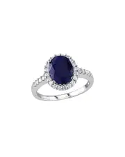 Rina Limor 14K 3.72 ct. tw. Diamond & Diffused Sapphire Ring