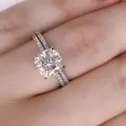 Cushion Solitaire Ring Anniversary Ring Engagement Ring Wedding Ring 925 Silver