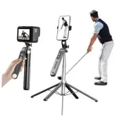 71" Phone Tripod with Stake, Portable Selfie Stick with Detachable Wireless