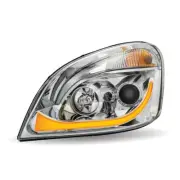 2008-2018 Freightliner Cascadia LED Projector Headlight w/ LED Strip - Driver