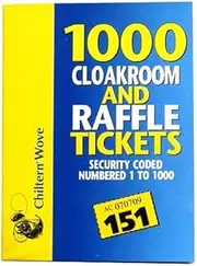 1-1000 RAFFLE & CLOAKROOM TICKETS BOOK - Bingo Ticket Book 1-1000 | Lucky Draw Prize Games | Charity Lottery Events Gifts | Security Coded | Assorted Colours