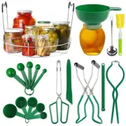 Kitchen Canning Starter Kit - 19PCS Supplies with Rack, Tong, Funnel, Jar Lif...