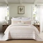 Quilt Queen Size 100% Cotton Bohemian Striped Bedspread Queen Size Reversible...