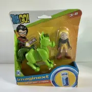 Imaginext DC Teen Titans Go! Beast Boy Horse and Terra Figure Set
