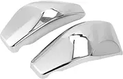 Battery Cover Plastic Chrome/Black Battery Side Fairing Covers Fit For Honda VTX1300 VTX 1300 2003-2009 R/Retro S/Spoke C/Custom T/Tourer Motorcycle Battery Cover(Chrome)
