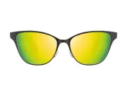 Lucyd Smart Sunglasses | Electra Model | Bluetooth Audio Glasses | Open Ear | Noise Canceling Wireless Mics| Narrow Size Polarized UV400 Gold Mirror