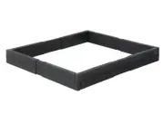 0774-003 REV A Safe Strap Adjustable 12" H Black Plastic Pallet Guard Set 4 Pcs