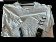Nike Half Sleeve Running Division Top T Shirt Rise 365 Tailwind 928541-008 Large
