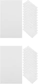 TEHAUX 2sets 100 Blank Notecards Compact Flash Cards Desk Pads for Memo Study Reminders 100pcs*2