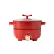 MATRIC松木 蒸/煎/煮三用料理鍋3L紅色 MG-EH3009S(附不鏽鋼蒸盤)