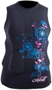 [O'Neill] Women's Gooru Padded Vest (Black/Neon, 4)