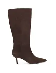 Yonita Long Boots - Chocolate Brown Suede