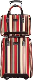 [RUVOO] Luggage Carry On Luggage 2-Piece Suitcase Oxford Cloth Luggage Sets Boarding Suitcases with Wheels Lightweight Suitcase Checked Luggage (Color : H, Size : 20in)