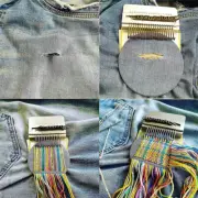 Mini Darning Loom Machine DIY Apparel Sewing Small Loom Small Mender Loom Darn