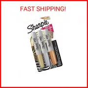 Sharpie Metallic Permanent Markers, Chisel Tip, Assorted Colors, 3 Count