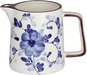 Ceramic Pour Over Coffee Maker, Pour Over Coffee Dripper & Maker Set, Hand Painted Blue and White Porcelain Coffee Filter Cup for Home Café Restaurant(Sharing Pot)