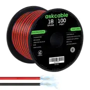 18Gauge 100FT Electrical Wire Cable Flexible Wire Extension Cord 18AWG Copper...