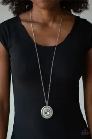 Paparazzi Castle Couture WHITE Long Necklace
