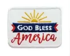 God Bless America Embroidered Iron on Sew on Patch Badge For Clothes