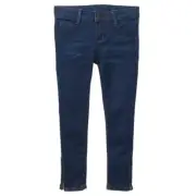 NWT Gymboree Size 7 "Spring Forward" Dk. Blue Denim Zip Cuff Jeans