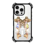 iPhone 16 Pro Bounce Case MagSafe Compatible Blonde Besties Fashion Illustration Case BFF