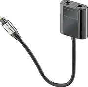 SHINEOFI Optical Fiber Splitter Out Convenient Audio Splitter Connector for Home Theater and Compact and Easy to Install Optimal Conductivity