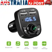 FM Transmitter Car Wireless Bluetooth 5.0 Car Kit Handsfree Car MP3 Audio Player