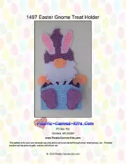 Easter Gnome Treat Holder-Plastic Canvas Pattern or Kit