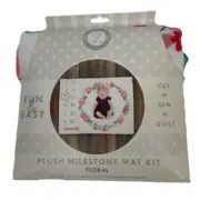The Land of Whimzie Plush Milestone Mat Cut Sew Quilt Kit Craft Floral 32" x 45"