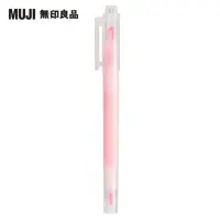 在飛比找momo購物網優惠-【MUJI 無印良品】附窗螢光筆/粉紅