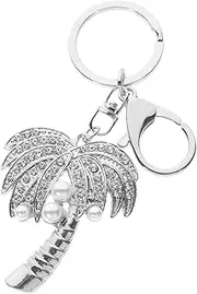 [TINEASUR] Coconut Palm Tree Keychain Stylish Aesthetic Key Ring Keychain for Purse Women's Backpack Charm