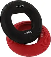 Happyyami 2pcs Silicone Grip Trainer Rings for Finger Hand Forearm Strengthening Adjustable Resistance Hand Strengthener for Rehabilitation Building Forearm Exercise Tool